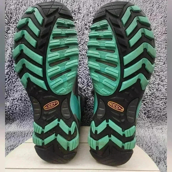 KEEN Magnet  Pool Green MARSHALL MID WP Short Lace up BOOTS Womens US 10.5 - Picture 8 of 9